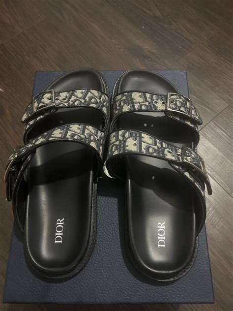 dior oblique jacquard sandals